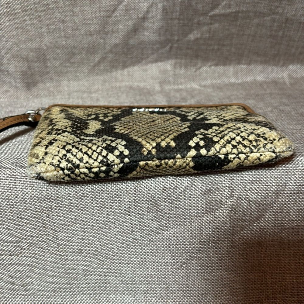 COACH Madison Python Print Wristlet - Picture 2 of 9